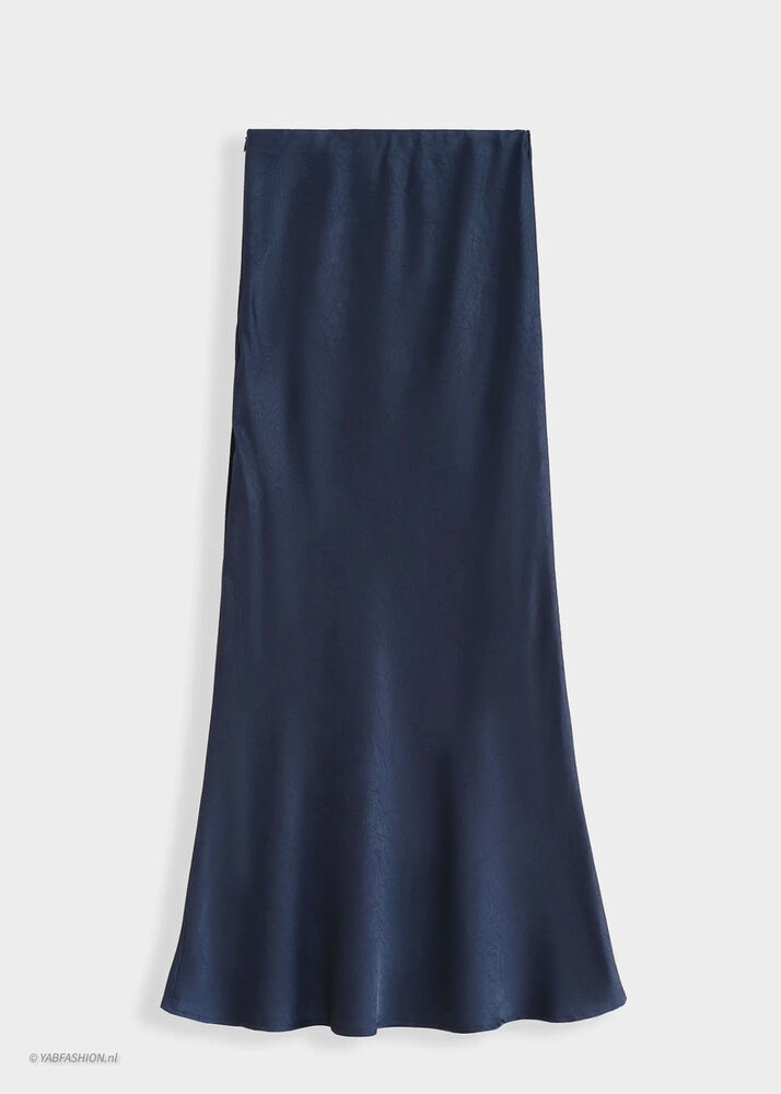 LUXE SATIN SKIRT DARK BLUE LUXE SATIN SKIRT DARK BLUE
