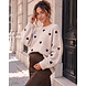 QUTE HEART KNIT BEIGE QUTE HEART KNIT BEIGE