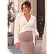 TEDDY WRAP TOP CREME TEDDY WRAP TOP CREME