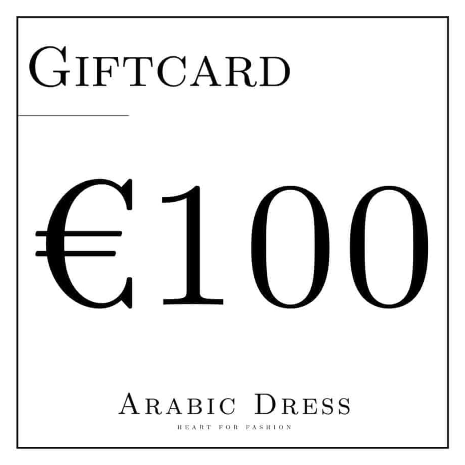 GIFTCARD € 100