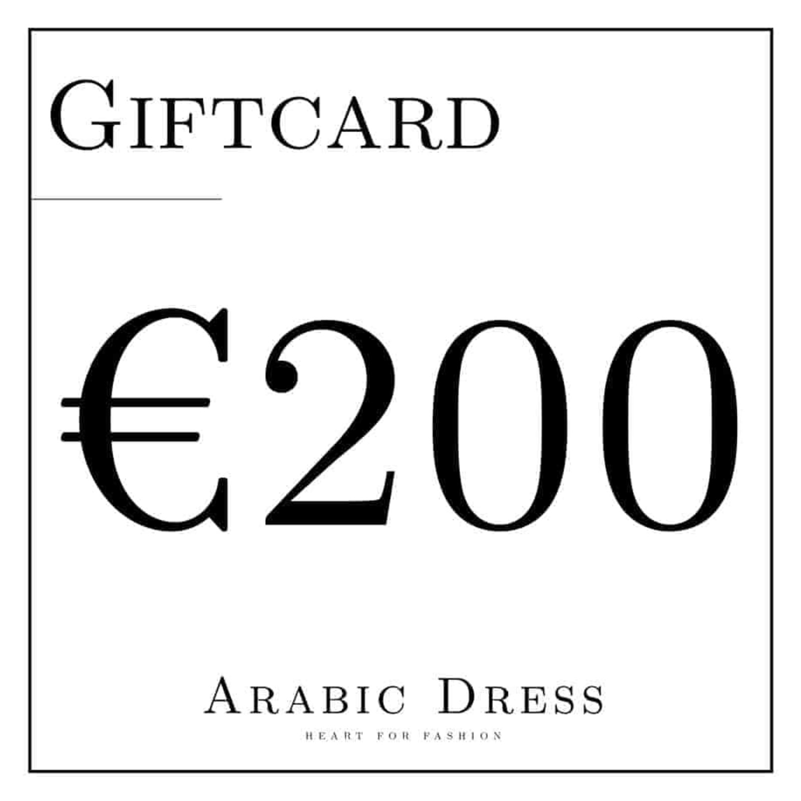 GIFTCARD € 200