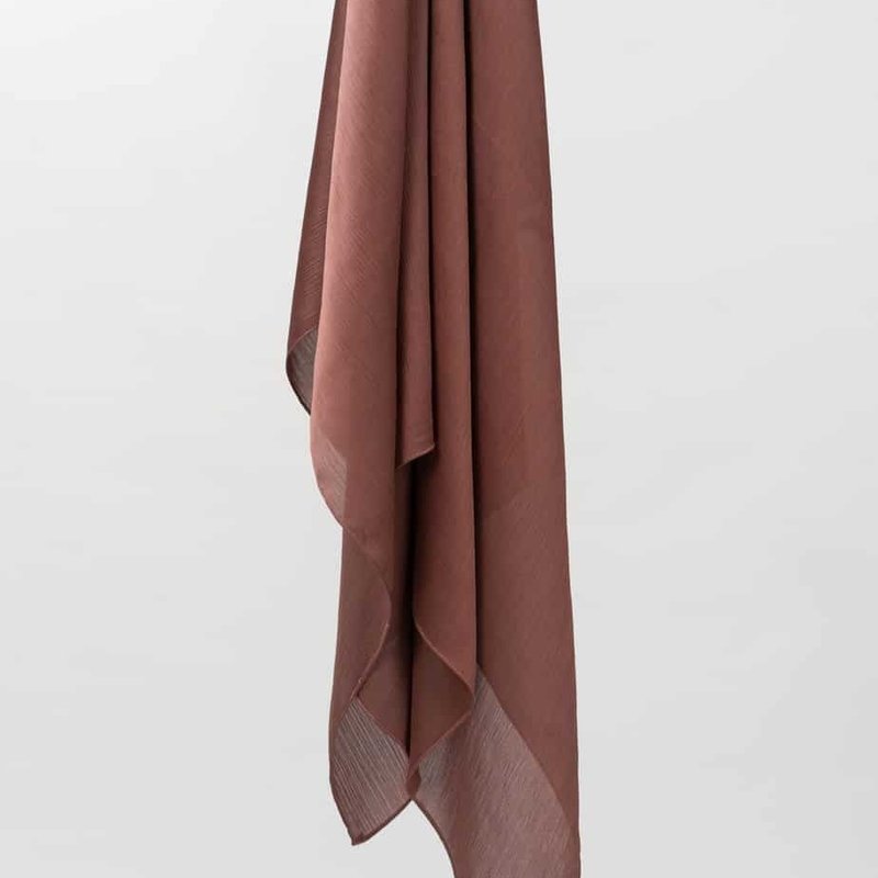 SCARF SATIN WINE - Bordeaux