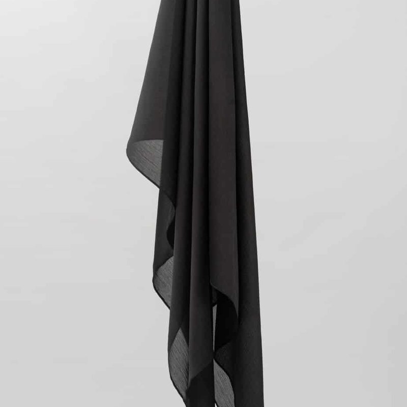 SCARF SATIN BLACK - Bordeaux