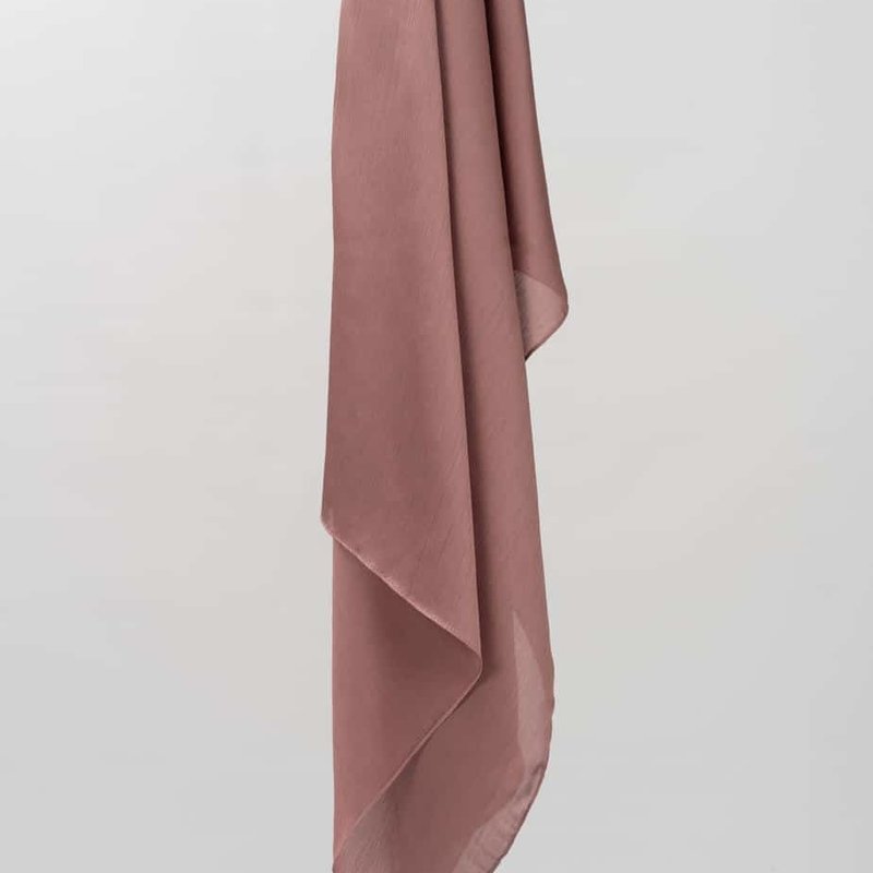 SCARF SATIN ROSE - Rosé