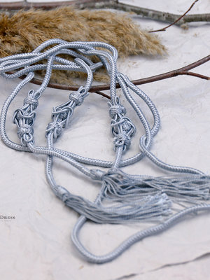 CEINTURE GRISE ROPE - Gris