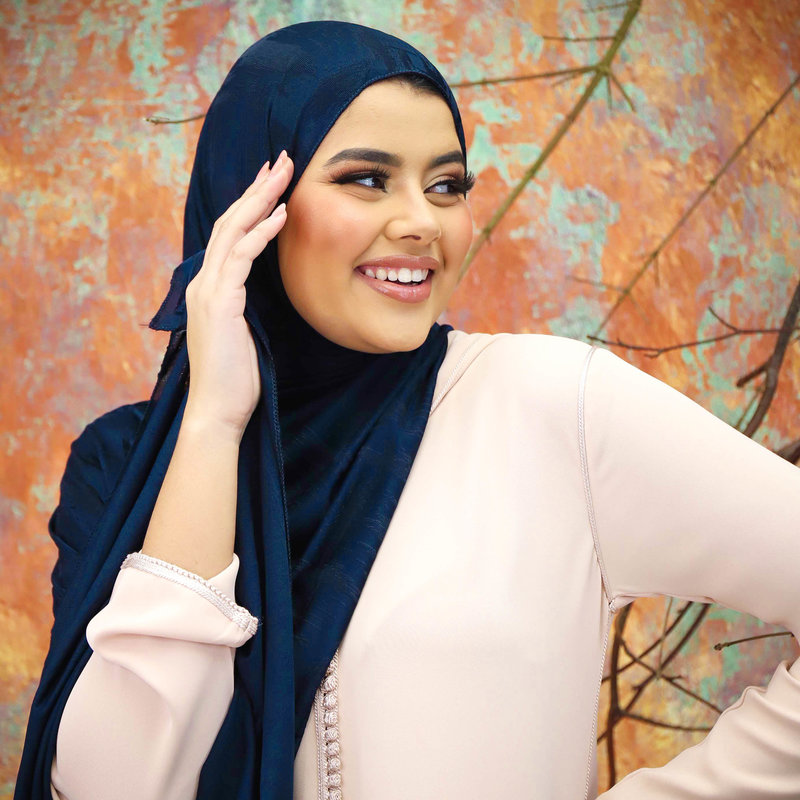 PREMIUM JERSEY HIJAB LINE - DARK BLUE