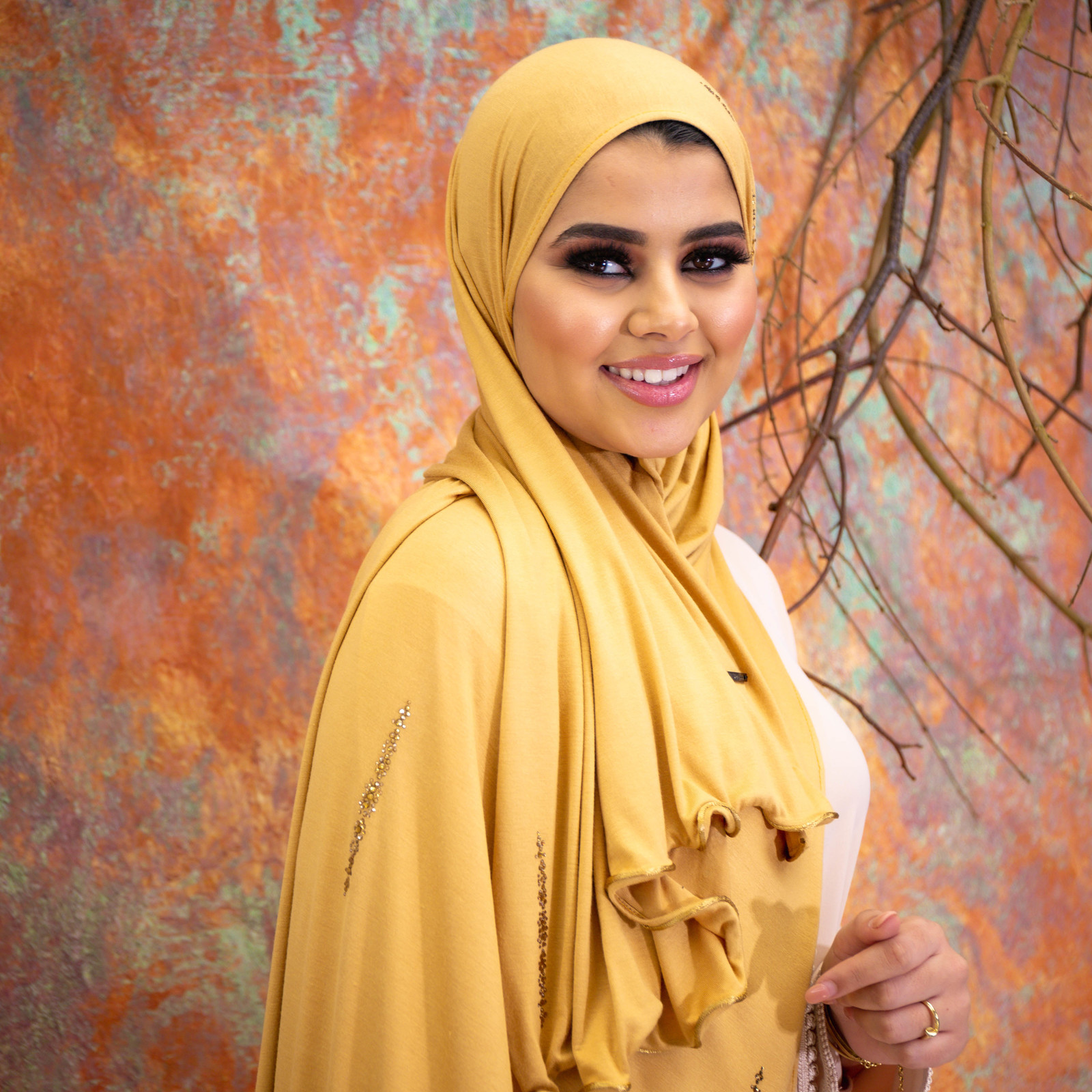 hijab Shani Mustard
