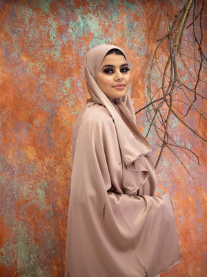 Hijab Satin Nude