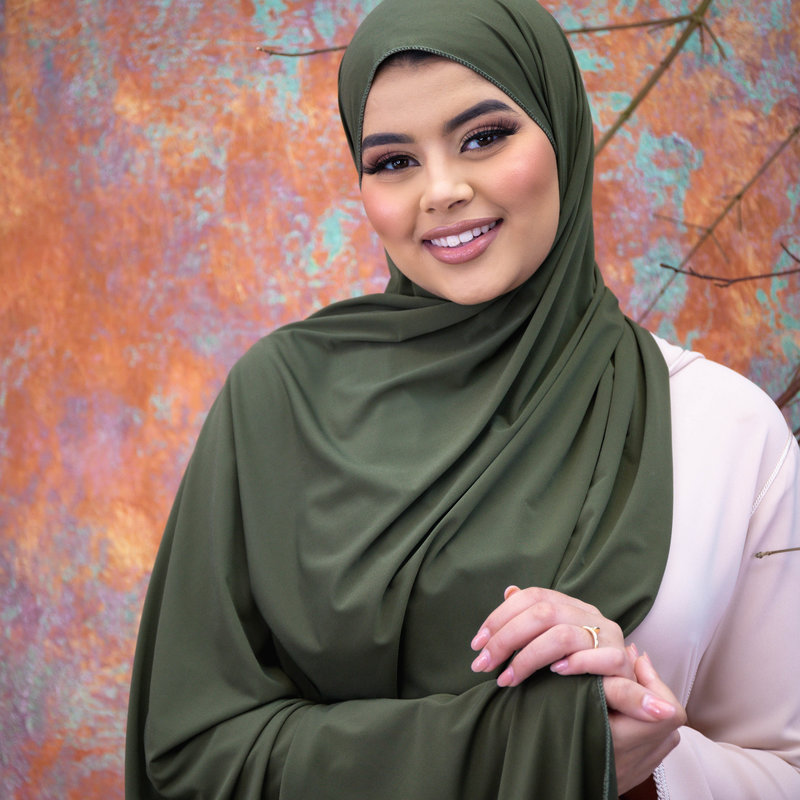 PREMIUM JERSEY HIJAB - WILLOW BAMBOO