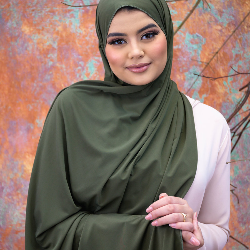 PREMIUM JERSEY HIJAB - WILLOW BAMBOO