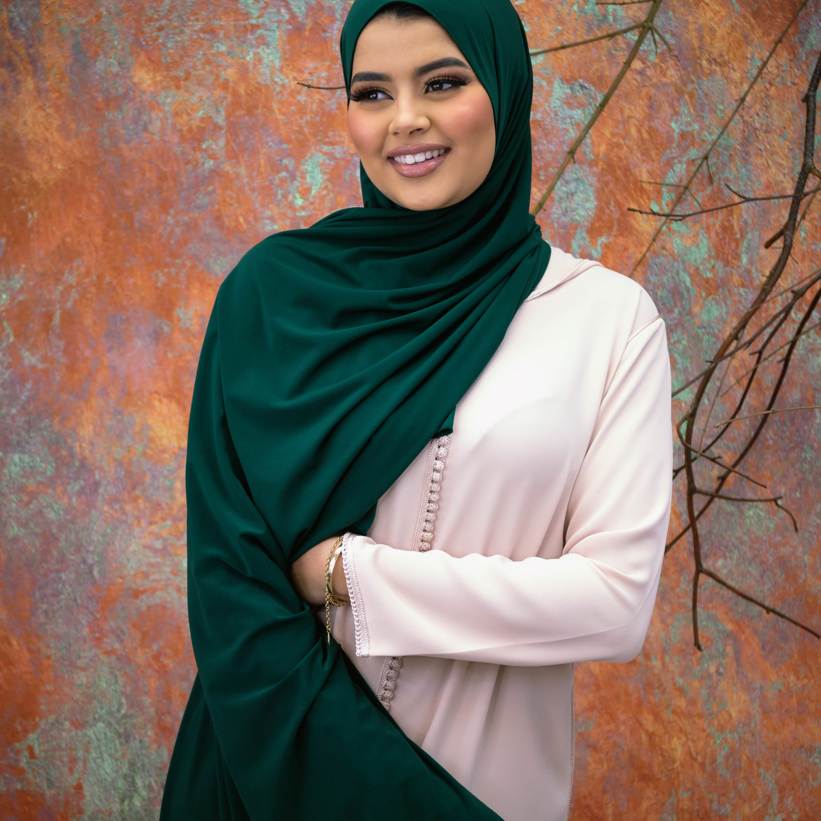 PREMIUM JERSEY HIJAB - INSECT GREEN