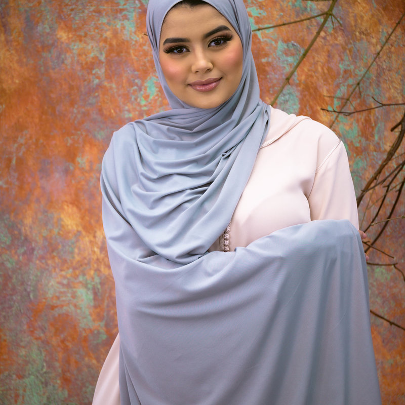 PREMIUM JERSEY HIJAB - ROMAN SILVER