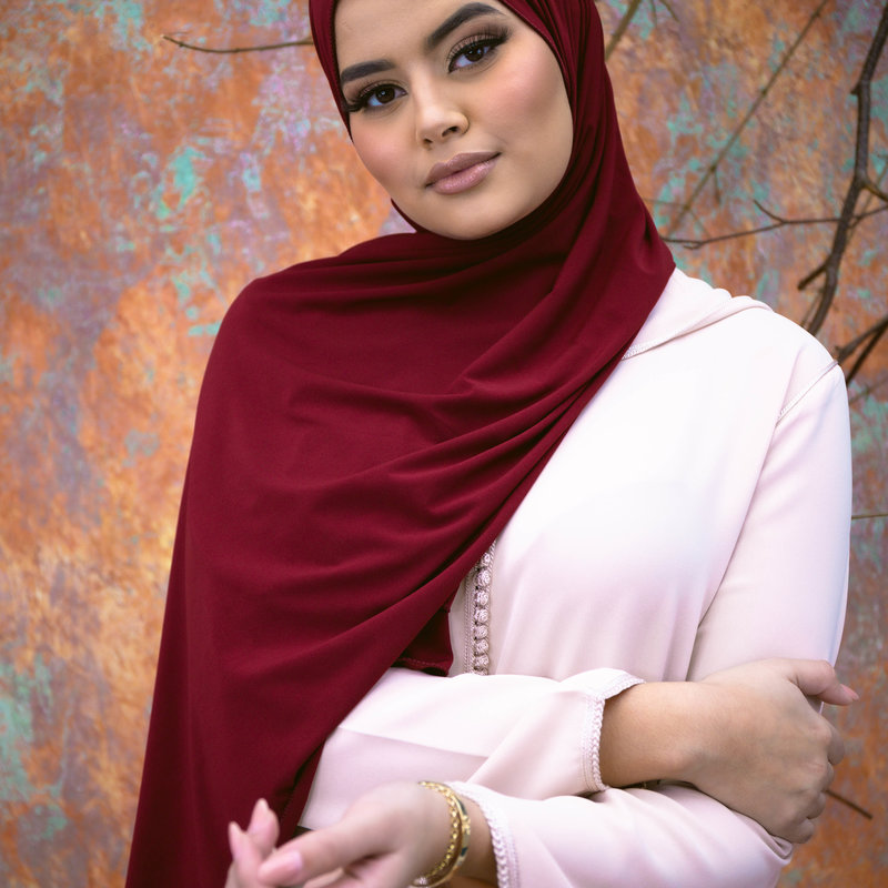 PREMIUM JERSEY HIJAB - POMEGRANATE