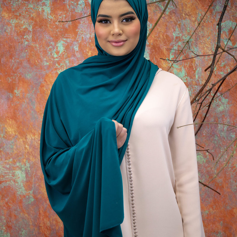 PREMIUM JERSEY HIJAB - MIDNIGHT GREEN