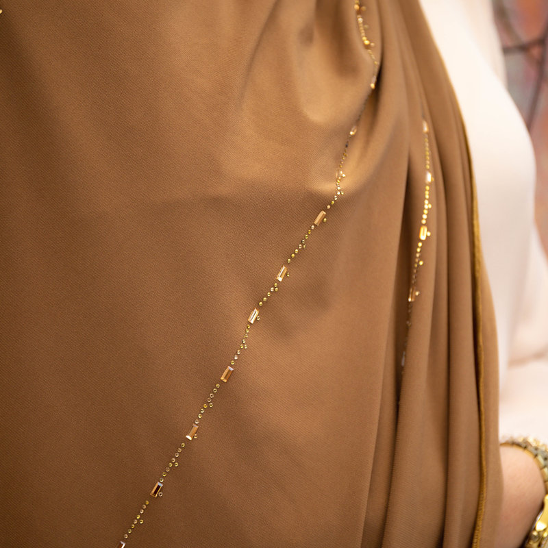 PREMIUM JERSEY HIJAB JIA - DARK BRONZE