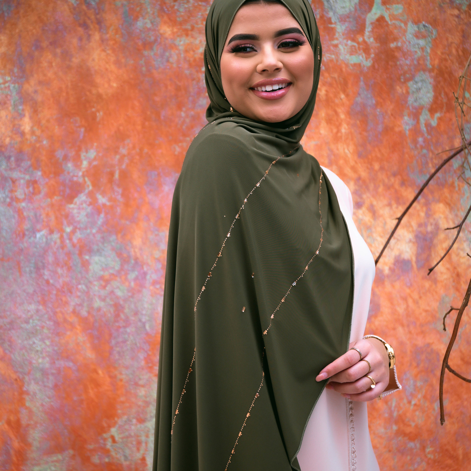 PREMIUM JERSEY HIJAB JIA - WILLOW BAMBOO -