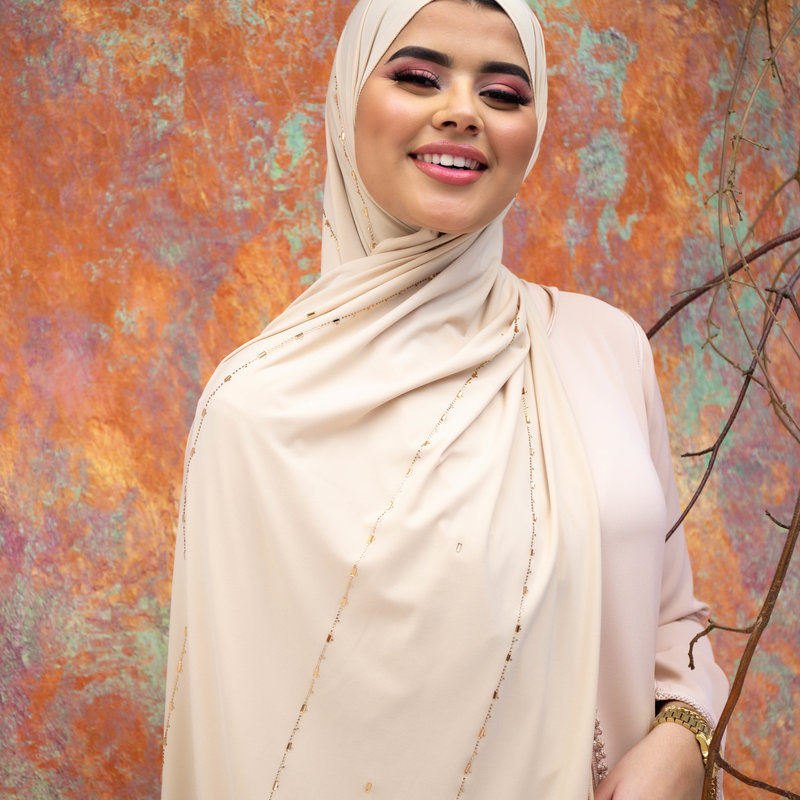 PREMIUM JERSEY HIJAB JIA - BLANCHED ALMOND