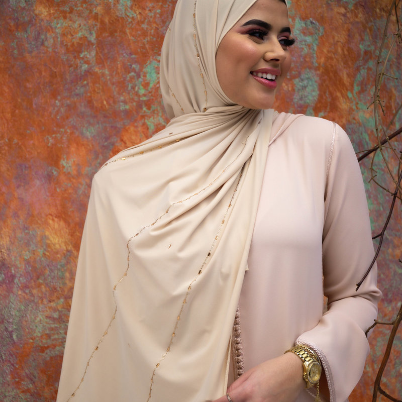 PREMIUM JERSEY HIJAB JIA - BLANCHED ALMOND