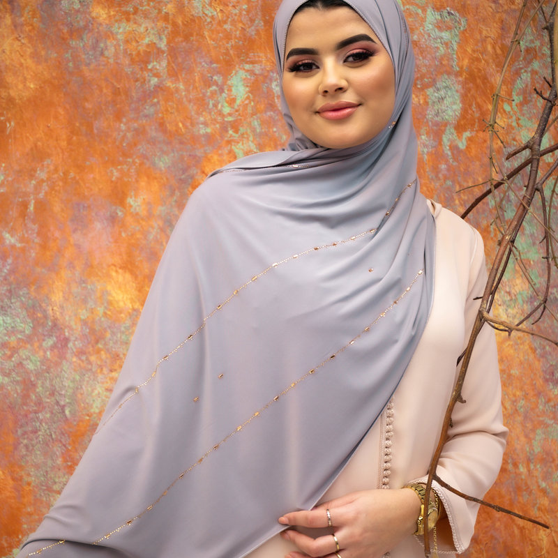 PREMIUM JERSEY HIJAB JIA - ROMAN SILVER