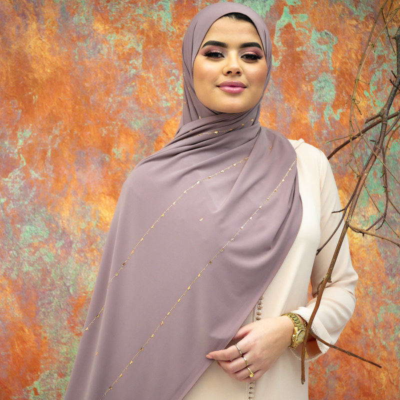 PREMIUM JERSEY HIJAB JIA - PURPLE TAUPE