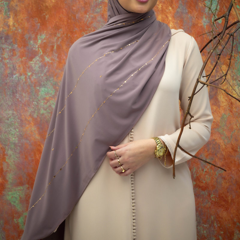 PREMIUM JERSEY HIJAB JIA - PURPLE TAUPE