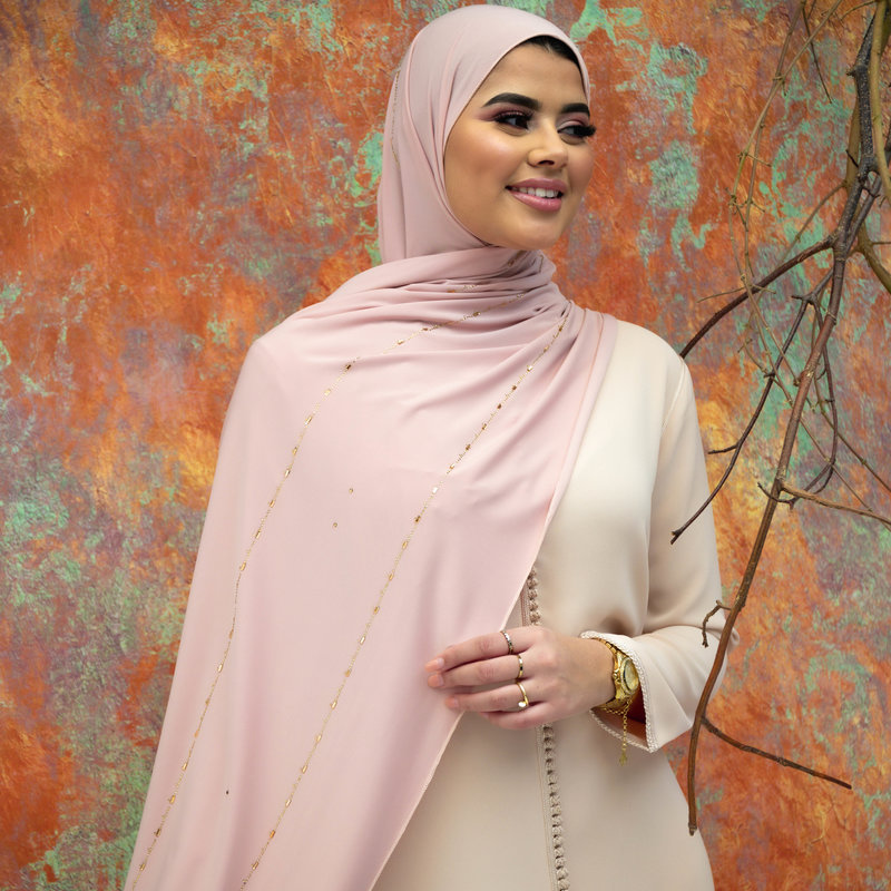 PREMIUM JERSEY HIJAB JIA - PALE PINK
