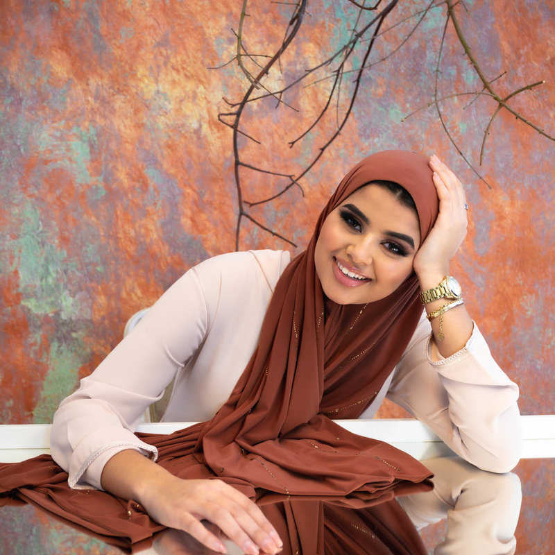PREMIUM JERSEY HIJAB BEA - ICE TEA