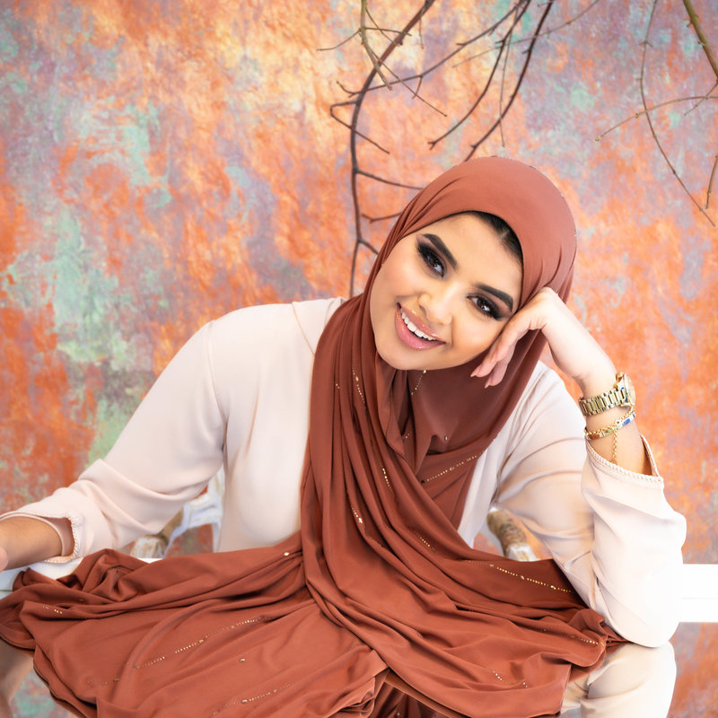 PREMIUM JERSEY HIJAB BEA - ICE TEA