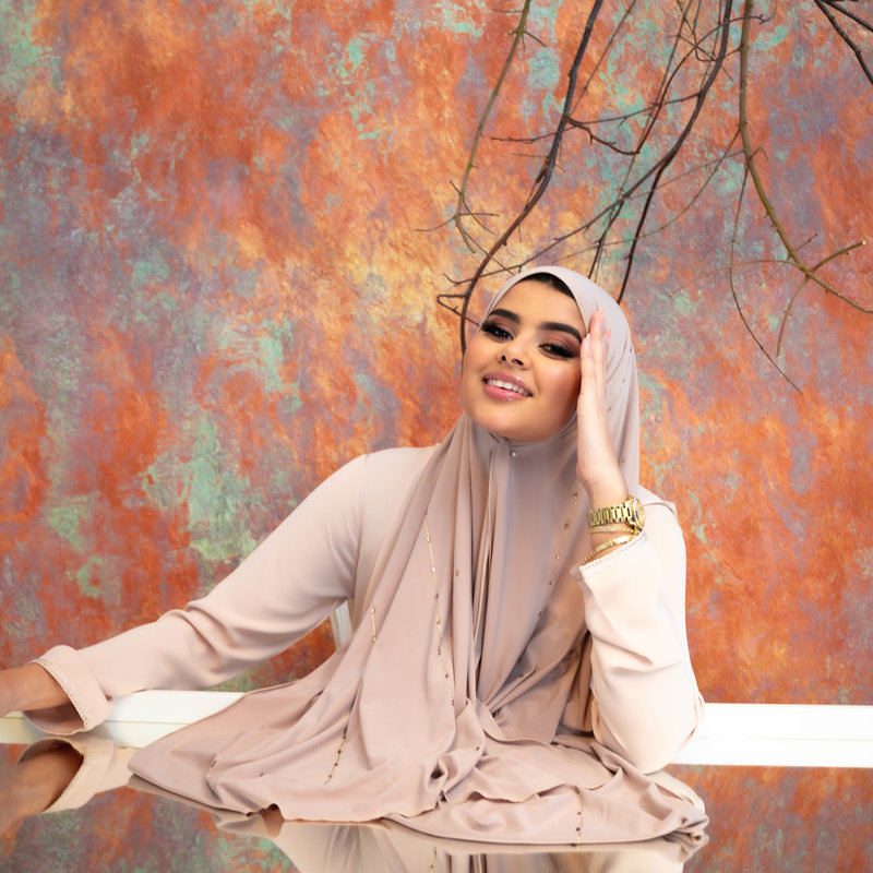 PREMIUM JERSEY HIJAB BEA - SILVER PINK