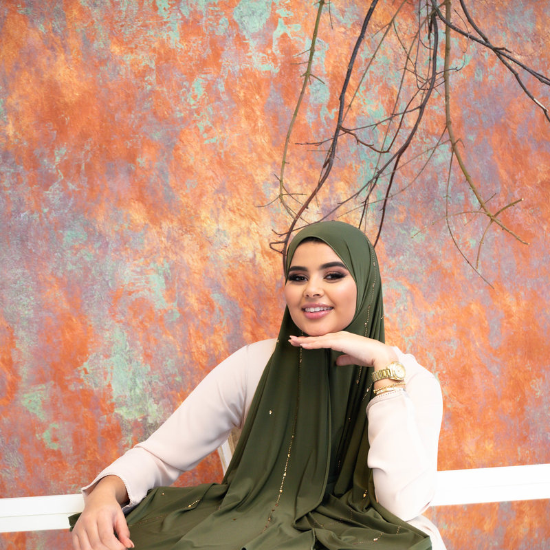 PREMIUM JERSEY HIJAB BEA - WILLOW BAMBOO