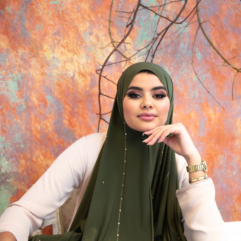 PREMIUM JERSEY HIJAB BEA - WILLOW BAMBOO