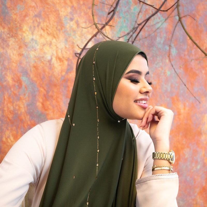 PREMIUM JERSEY HIJAB BEA - WILLOW BAMBOO