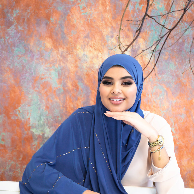 PREMIUM JERSEY HIJAB BEA - CERULEN BLUE