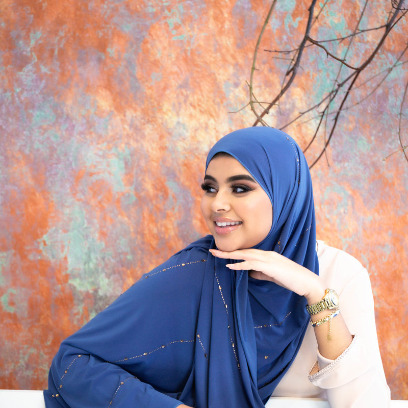 PREMIUM JERSEY HIJAB BEA - CERULEN BLUE