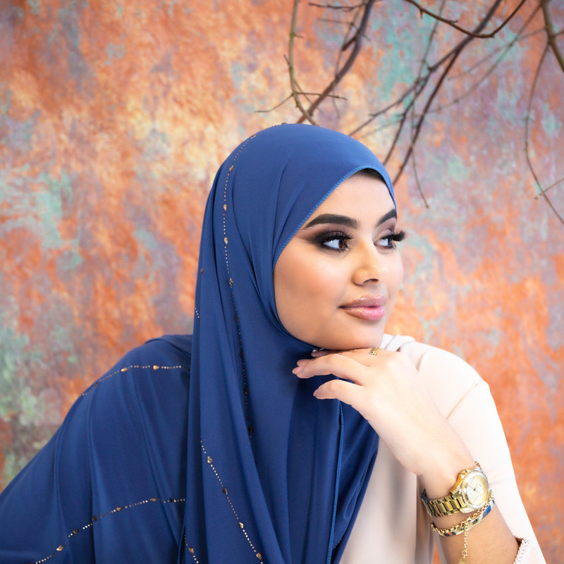 PREMIUM JERSEY HIJAB BEA - CERULEN BLUE