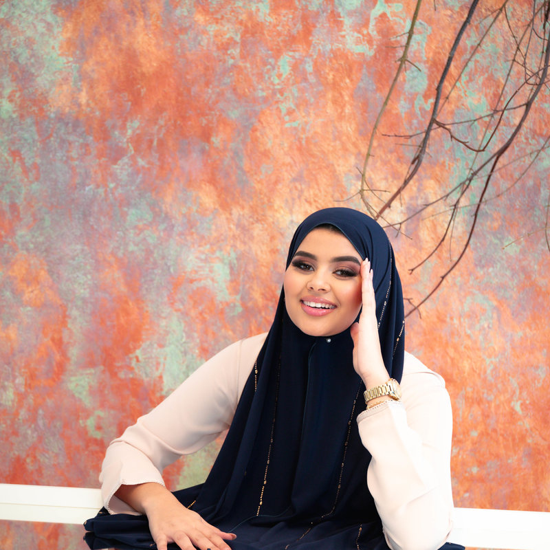 PREMIUM JERSEY HIJAB BEA - OXFORD BLUE