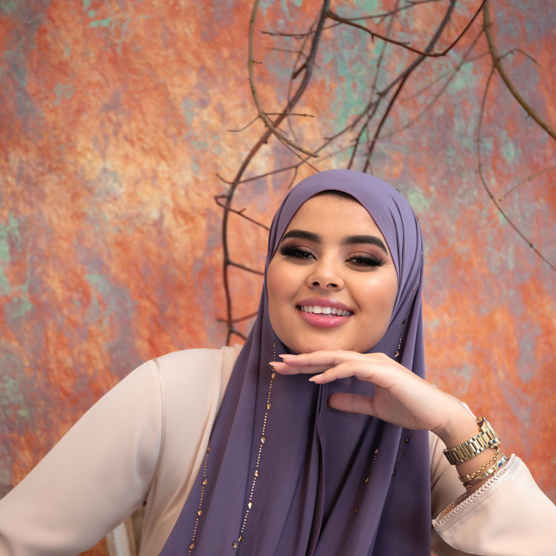 PREMIUM JERSEY HIJAB BEA - ASTER COLOR