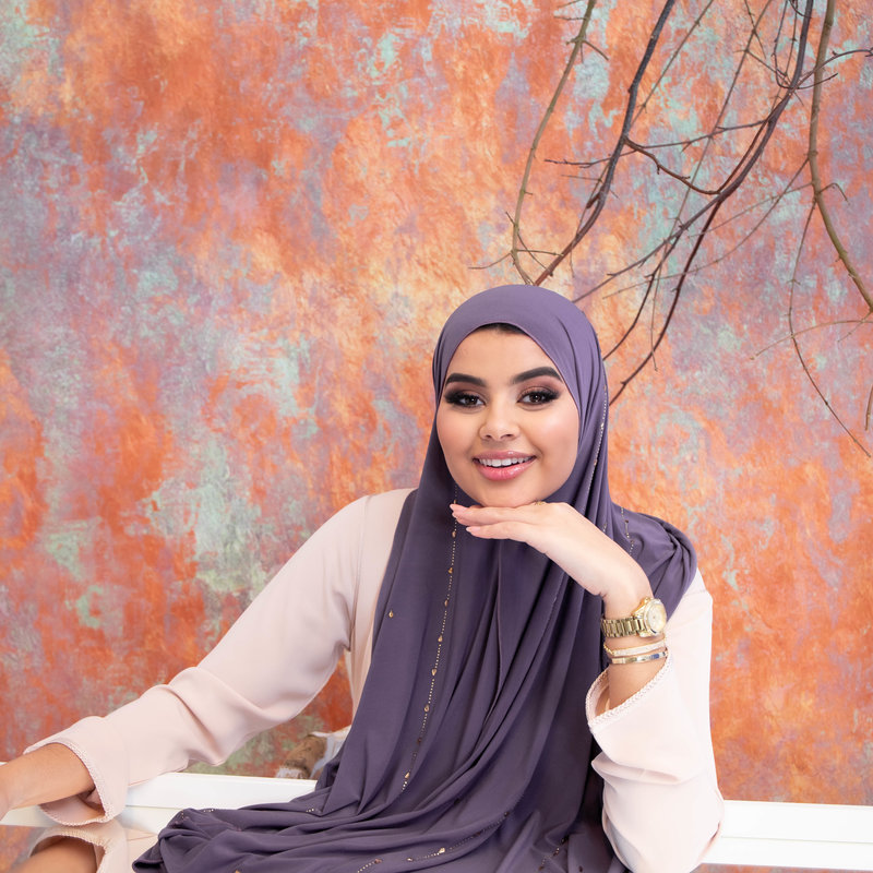 PREMIUM JERSEY HIJAB BEA- LIGHT PURPLE