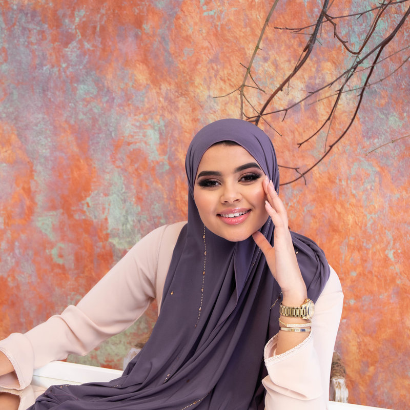 PREMIUM JERSEY HIJAB BEA- LIGHT PURPLE