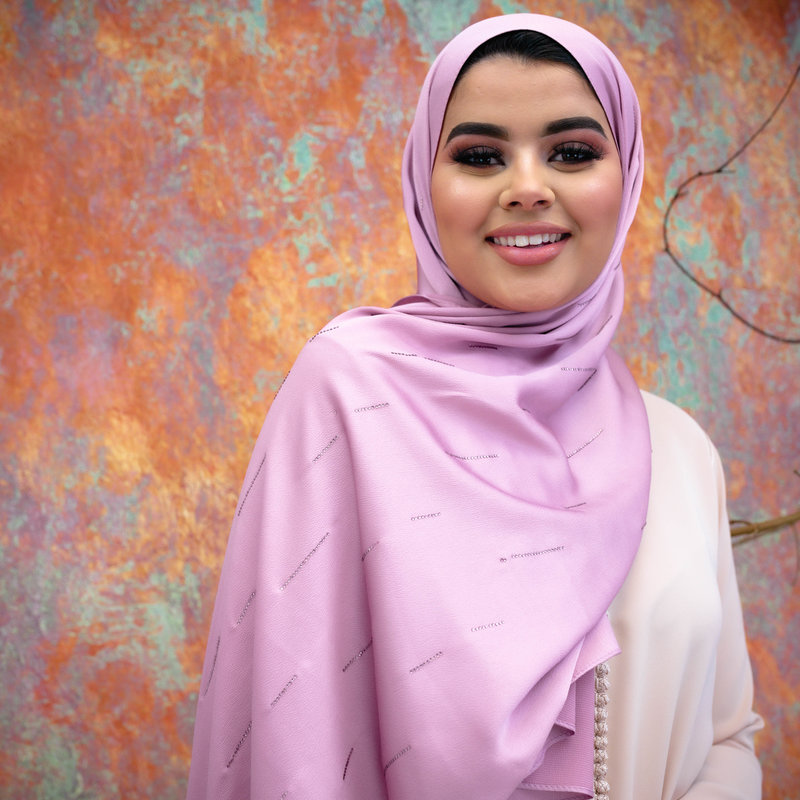 Hijab Indra Licht Roze