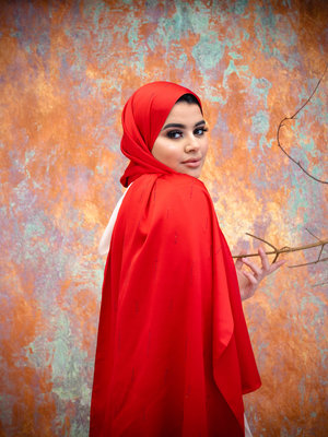 Hijab Indra Red