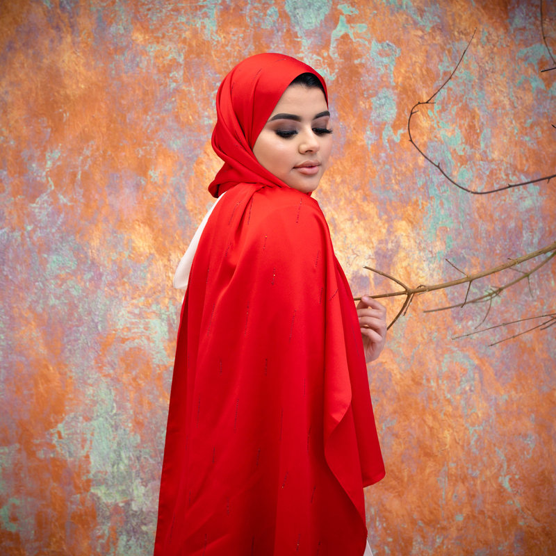 Hijab Indra Red