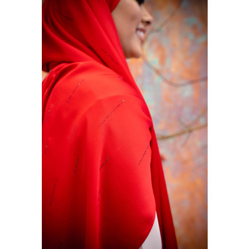 Hijab Indra Red