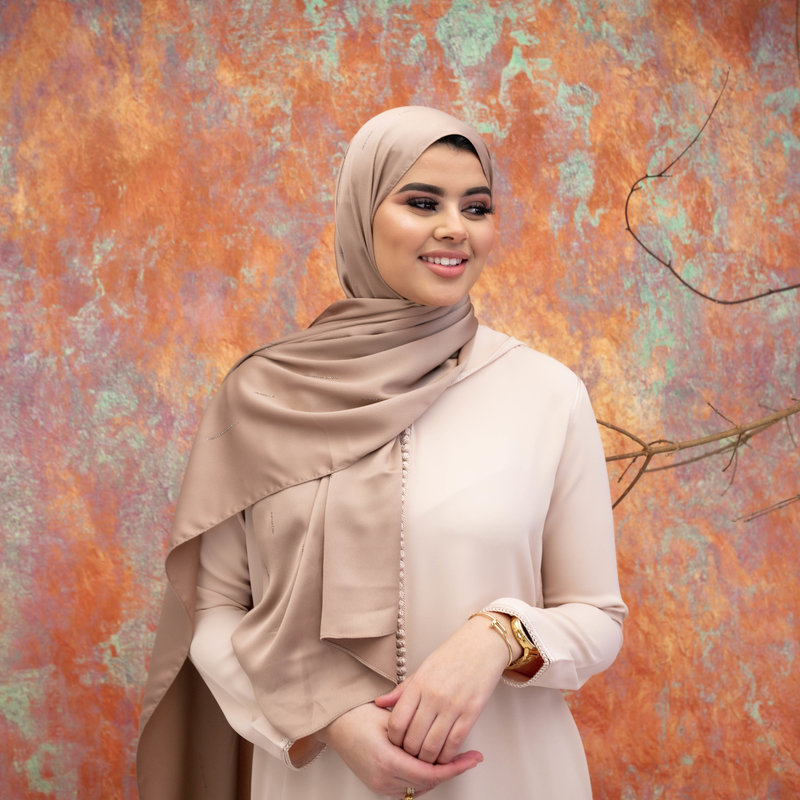 Hijab Indra Silver Pink