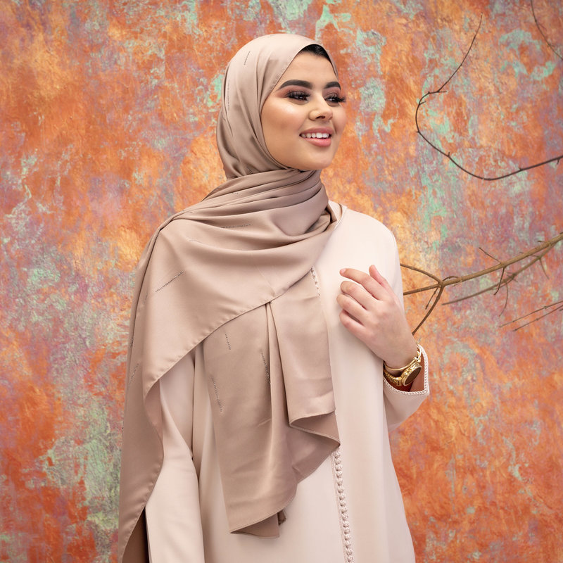 Hijab Indra Silver Pink