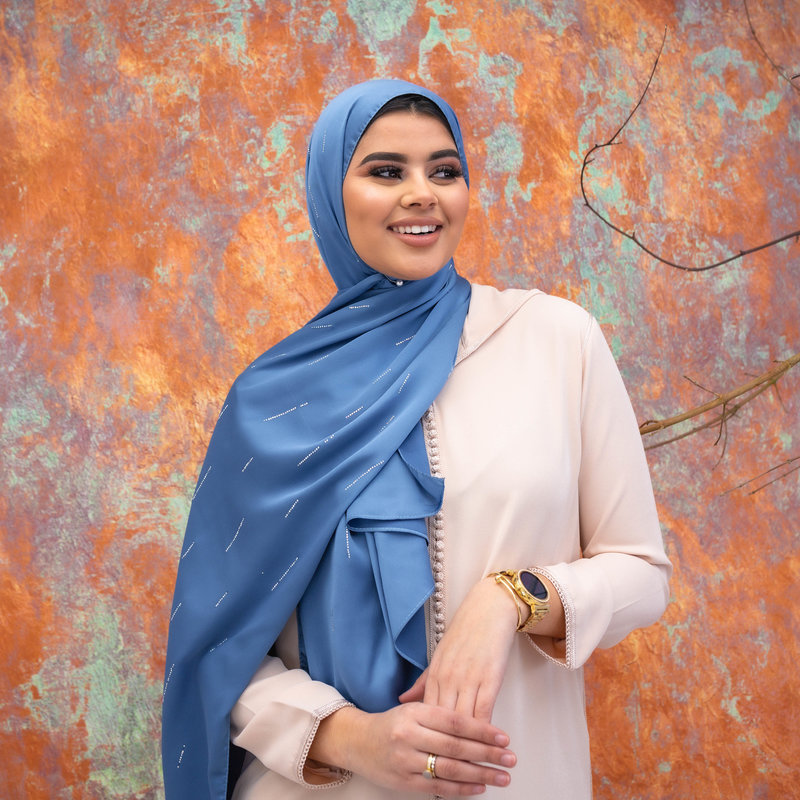 Hijab Indra Cerulean Blue