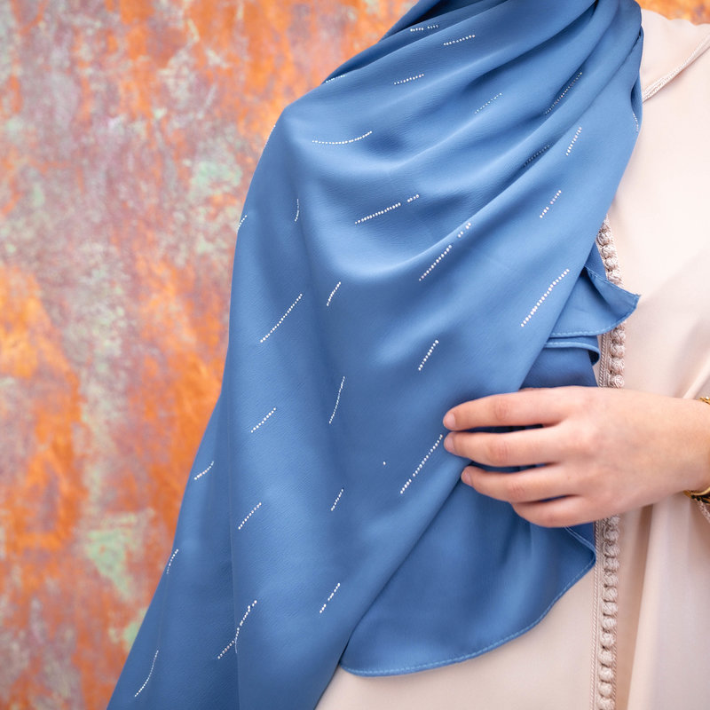 Hijab Indra Cerulean Blue