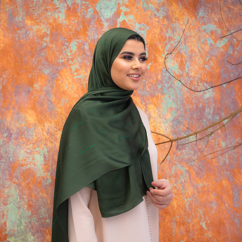 Hijab Indra British Racing Green