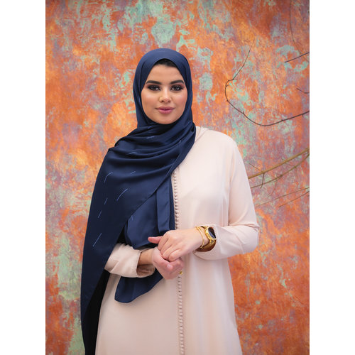 Hijab Indra Oxford Blue Hijab Indra Oxford Blue