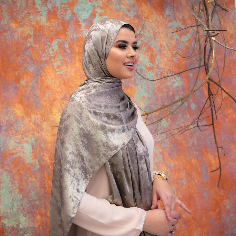 Hijab Arya Brown Gold